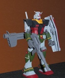 Vista frontale dell'Action figure del RX-78-2 Gundam Real Color Type